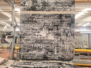 Alfombra Turca de Poliéster Afelpada Adiva, Tejida en Jacquard, Hecha a Máquina, de Pelo Alto, Acolchada, Reversible, Lavable, con Respaldo Antideslizante de Yute - Product Image 2