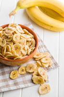 Topkeuzes: 100% natuurlijke premium kwaliteit gevriesdroogde gesneden zoete bananenchips, lange Vietnamese knapperige gedroogde vruchten, zonder conserveermiddelen