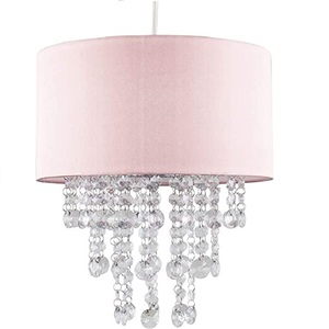 Exclusive Product Round Silver Fabric With <b>Crystal</b> Light Pendant Dining Room Decorative <b>Chandelier</b> for Office Home Living Room - Product Image 2