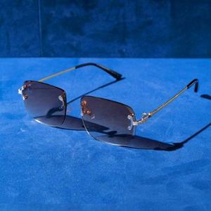 Nouveauté Lunettes de soleil en argent 925 personnalisées avec diamants en moissanite Lunettes de soleil de haute qualité pour hommes et femmes - Product Image 2