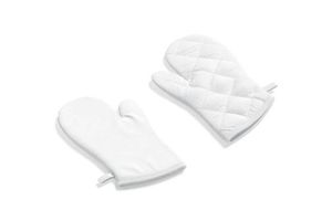 Gant de four classique résistant à la chaleur en coton 100% avec logo imprimé, imperméable et compatible lave-vaisselle, résistant au four, écologique - Product Image 3