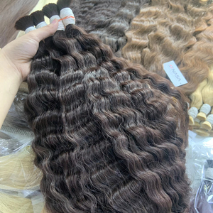 Precio al por mayor Extensiones de cabello a granel Fuerte y sin enredos Doble ahogamiento 100 gramos Todos los colores 26 pulgadas - Product Image 1