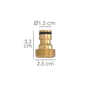 Adattatore per Tubo in Ottone 3/4" Maschio - Product Image 2