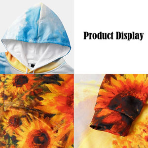 Sweat à capuche pour homme en polyester sublimé, doux et léger, respirant et évacuant l'humidité, personnalisation OEM/ODM disponible - Product Image 3