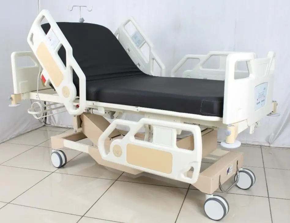 Mowell Cama de hospital elétrica Hi-Low Electro Ultra Deluxe com cinco funções Icu multifuncional fácil de usar.