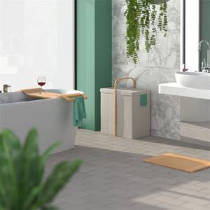 Grand <span class=keywords><strong>panier</strong></span> à <span class=keywords><strong>linge</strong></span> pliable avec couvercle et <span class=keywords><strong>deux</strong></span> <span class=keywords><strong>compartiments</strong></span>, vente en gros - Product Image 2