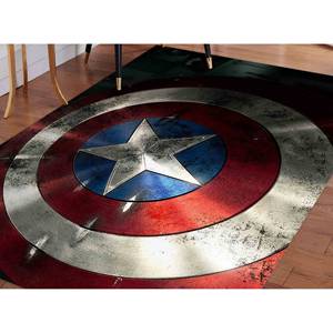 Alfombra Estampada de Capitán América de Marvel, Alfombra de Terciopelo Moderna y Antideslizante para Habitación Infantil, Regalo - Product Image 1