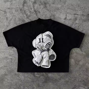 T-shirts tricotés en coton pur pour hommes T-shirt à manches courtes avec logo personnalisé Fabricant OEM Hauts décontractés d'été respirants et doux - Product Image 1