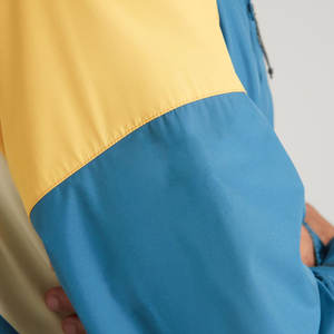 Veste coupe-vent unisexe à trois tons et à blocs de couleur imperméable |   Coque active légère et résistante aux intempéries |   Vêtement d'entraînement imperméable OEM - Product Image 5