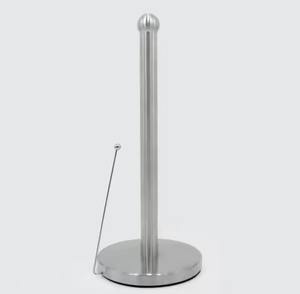 Porte-serviettes en papier enduit de poudre noire classique avec support de serviette de comptoir à base ronde robuste pour l'hôtel et le café - Product Image 6