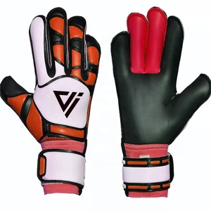 Gants de gardien de but professionnels personnalisables en latex allemand 4 mm, coupe négative, antidérapants, avec sangle de poignet réglable, légers et enroulables - Product Image 5