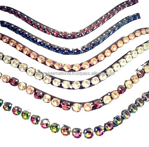 Cuero de caballo de alta calidad con cristal ostentoso, banda decorativa para cejas, fabricación al por mayor internacional - Product Image 6