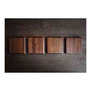 ถาดรองแก้วทำด้วยมือไม้แกะวอลนัทออกแบบเอง - Product Image 6