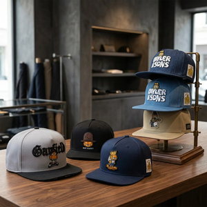 Gorra de Béisbol Unisex de 6 Paneles con Cierre a Presión, Tela de Sarga 100% Poliéster, Visera Plana, Bordado 3D, Estilo Deportivo, Cierre Trasero Ajustable - Product Image 4
