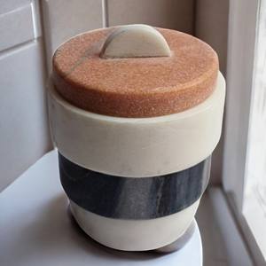 Elegant Marble Alabaster Luxury <b>Bathroom</b> Accessories Set Handcrafted <b>Vanity</b> <b>Trays</b> Or Liquid Soap Dispenser Hotel and Home Decor - Product Image 3