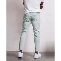 Jeans Imperio Shop para Hombre, Corte Recto, Casual, Transpirables, Lavado Claro, Cintura Media, Verde Agua, Nailon/Algodón, Talla 39, Cómodos
