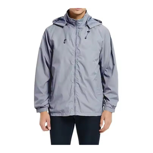 Veste bomber coupe-vent à capuche légère et imperméable personnalisée pour homme, style streetwear, hiver, écologique, vêtements de sport et de plein air - Product Image 1