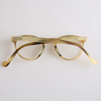 Gafas Unisex de Montura Completa, Diseño de Lujo con Motivos Animales, Lentes de Cristal, Ligeras, Protección Anti-UV, Forma de Diamante, para Adultos