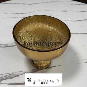 Nouveau Bol à Fruits Décoratif en Aluminium Poli de Haute Qualité, Plaqué Or, Moderne et Écologique, pour le Camping, Vente en Gros Direct Usine - Product Image 5