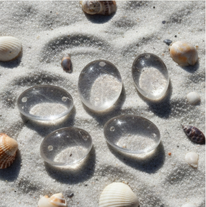 Lot de pierres précieuses en quartz clair naturel de haute qualité, cabochon, pierres brutes, conçu pour la fabrication de bijoux de guérison et l'artisanat créatif - Product Image 4