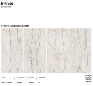 Baldosa de Porcelana Pulida de Cerámica para Interiores de Alta Calidad, 600x1200 mm, Piedra Sinterizada para Paisajismo, Sala de Estar y Comedor - Product Image 2