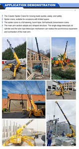 Grúa Araña de Brazo Largo de 15-20m, con Motor Diésel, Altura de Elevación Telescópica, Radio de Giro Corto para Exteriores/Interiores - Product Image 6