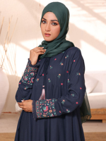 Usine élégante décontractée femmes robes Abayas pour femmes musulman imprimé dentelle bande ceinturée caftan Ramandan fête Abayas