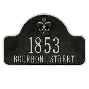 Two Line Wall Address Plaque Sign Board Symbolizes Perfection Gives A Strong Presence For Updating The Address House Numbers