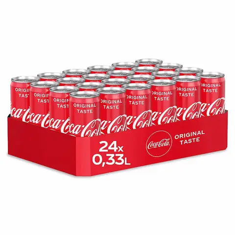 Latas originais da coca cola 330ml para a exportação