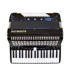 Acordeón diatónico de tres filas de lenguetas Calvos para principiantes adultos, 41 teclas, 120 bajos, instrumento musical portátil tipo piano - Product Image 3