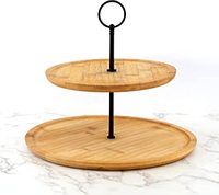 Luxe mango-acacia-perzikhouten ecologische, vaatwasserbestendige taartplateau, uniek fruit- en sushi-display, decoratie voor thuis