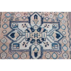 Alfombra de 2.8x10.9 pies, Alfombra Turca, Alfombra Azul Sólida - Product Image 5