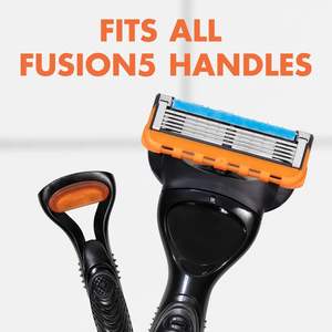 Recharges de lames de rasoir Gillette Fusion5 pour hommes, lot de 4, avec bande lubrifiante pour un rasage plus confortable, cadeaux de Noël pour hommes - Product Image 6