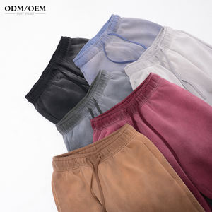 Nouveau pantalon de survêtement pour homme, style décontracté, coupe droite, léger, en toile de luxe, avec logo personnalisé, effet délavé, vente en gros - Product Image 1