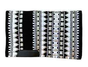 Manta de sillín de espectáculo occidental de alta calidad hecha a mano en la India con relleno de lana para distribuidores de exportación vendedores en línea - Product Image 3