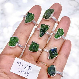 Unique Design Rough <b>Rings</b> Natural Gemstone Sterling Silver <b>Rings</b> Wholesale Price Jewelry For Women And <b>Girls</b> - Product Image 2