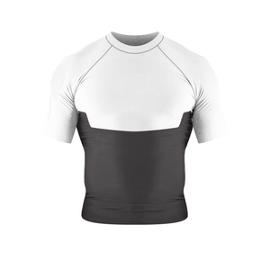 Haute qualité manches courtes unisexe Rash Guard avec protection UV Polyester/Nylon durable surf plongée Gym Fitness chemise - Product Image 1
