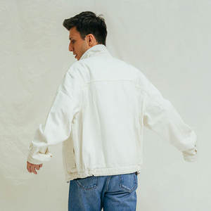 Chaquetas Vaqueras de Lona Personalizadas de Alta Calidad para Hombre, Transpirables, Casuales, de Invierno, de Color Sólido y Elegantes - Product Image 5