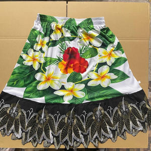 Faldas plisadas con estampado polinesio de estilo único para mujer, falda estampada hecha de poliéster de Isla de Micronesia de alta calidad - Product Image 3