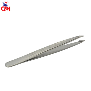 Pinzas para cejas de acero inoxidable de ultra precisión, herramienta de depilación con punta inclinada para cuidado facial y belleza profesional - Product Image 3
