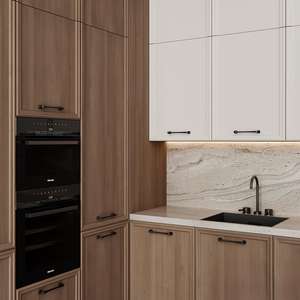 KEJIA Cucina Completa di Design Moderno Mobili per Cucina Modulari in Legno Massello con <span class=keywords><strong>Isola</strong></span> - Product Image 3