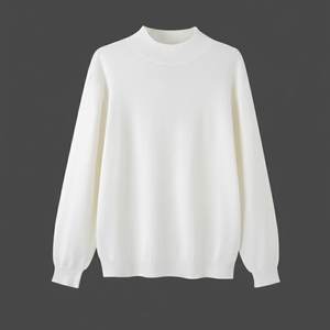 Pull en maille pour homme à col roulé mi-haut, style Old Money luxueux - Product Image 1