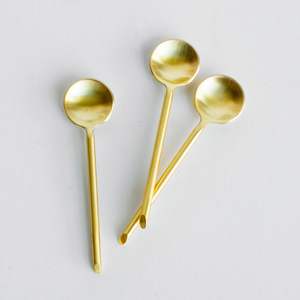 High Quality Brass Spoon With Polished for Decoration Home Kitchen With Customized Design Competitive Price From India - Product Image 1