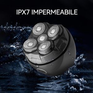Afeitadora Eléctrica para Hombre con Cabezal Flotante, Recortadora de Barba, Uso en Seco/Húmedo, Resistente al Agua (IPX7), 120 Minutos de Autonomía, Carga Tipo-C - Product Image 5