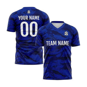 Precio al por mayor, diseño personalizado, ropa de fútbol, Impresión de secado rápido, camiseta de fútbol sublimada completa según su camiseta de fútbol de color - Product Image 1