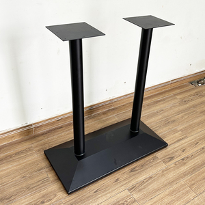 Industrial Design Style <b>Bar</b> <b>Table</b> with Double Iron Legs CHBCF025 - Product Image 2