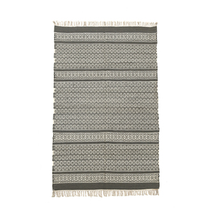 Style classique Rectangle 100% coton imprimé grands tapis de sol de cuisine indien brodé à la main ensembles de tapis floraux - Product Image 5