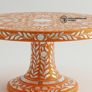 ที่ตั้งเค้กแม่ลูกมุกสีส้มสุดหรูแท่นโชว์ขนมและของหวาน - Product Image 5