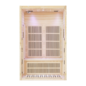 Hot selling Canadian Hemlock Indoor 110V/220V 2 Person <b>Wooden</b> Dry Infrared Sauna Room - Product Image 6