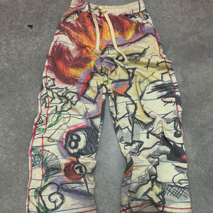 Alta calidad invierno Unisex acampanado transpirable 100% algodón ligero sublimación 3D estampado cordón sudaderas con capucha pantalones conjuntos - Product Image 2